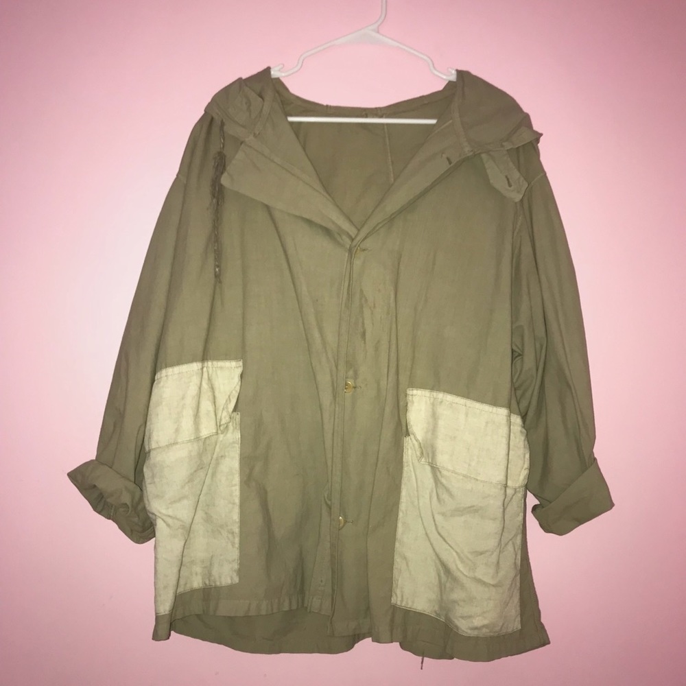 Tan Urban Renewal jacket with contrasting pockets
